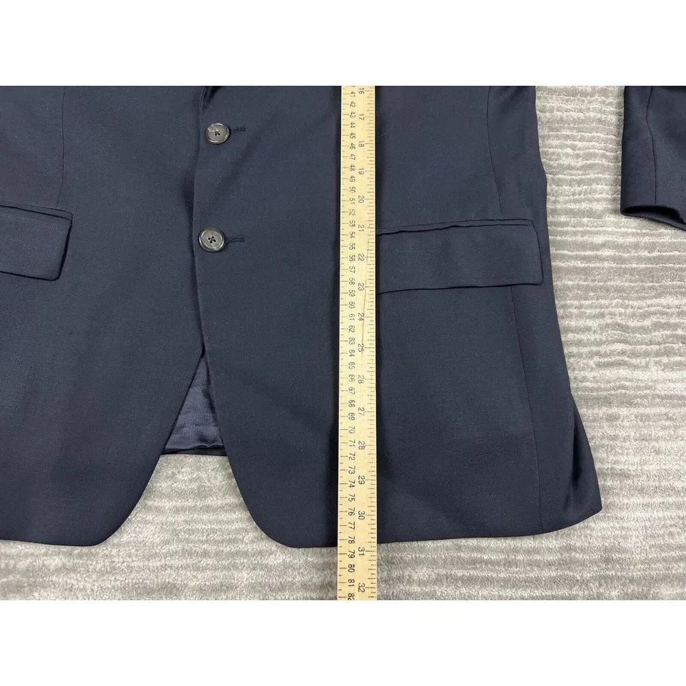 Ralph Lauren Blazer Mens 42S Blue Sport Coat‎ Jacket 2 Button Wool LRL